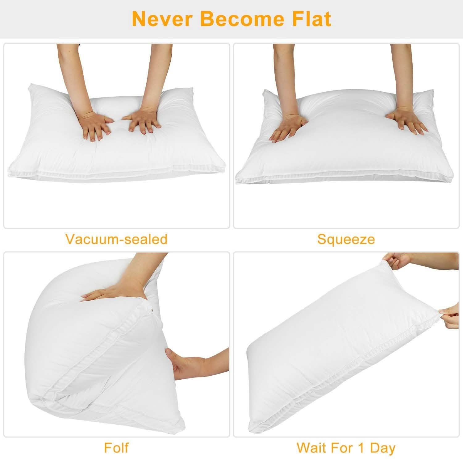 Fiber Filled Down Alternative Pillow Bedding - Tophatter Daily Deals