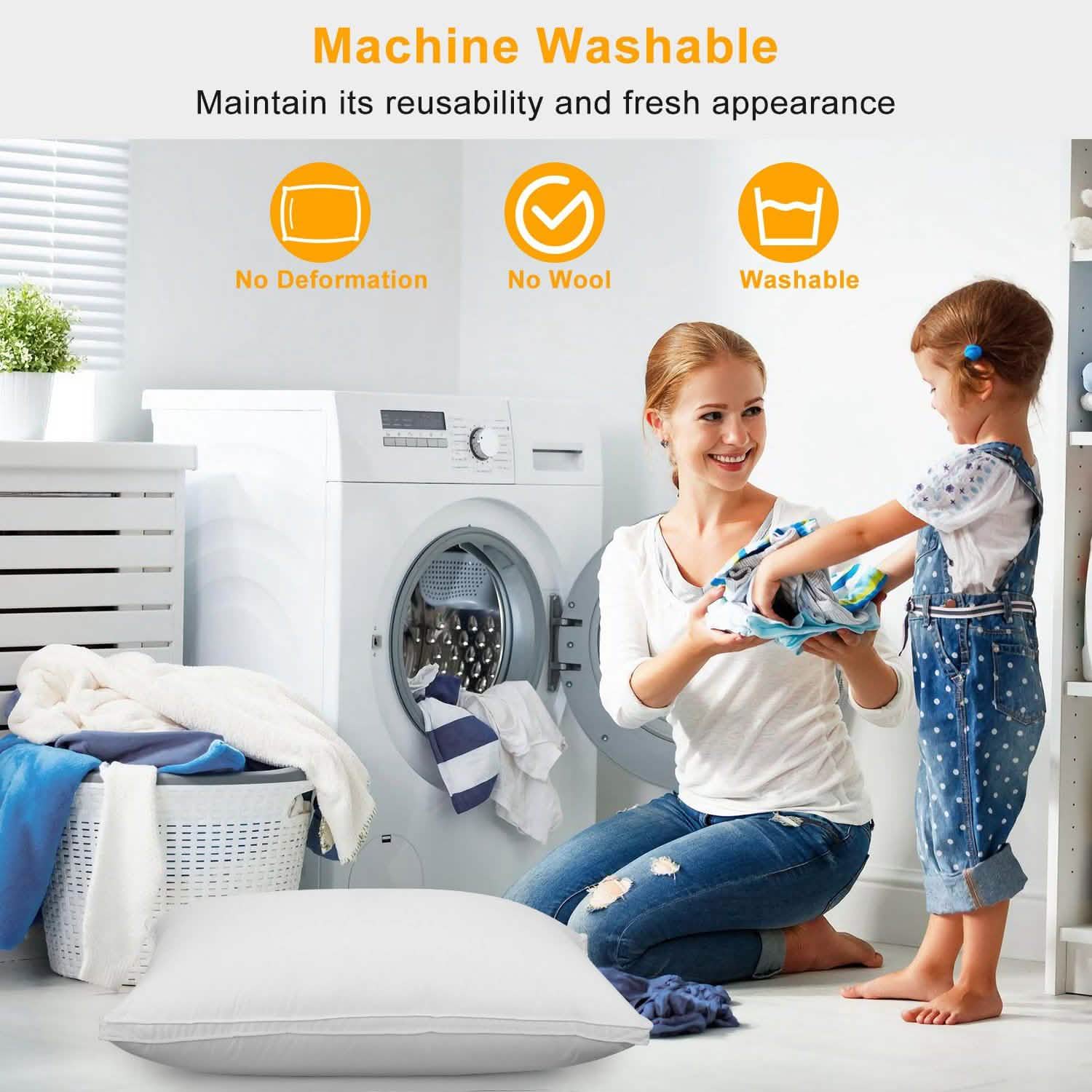 Fiber Filled Down Alternative Pillow Bedding - Tophatter Daily Deals