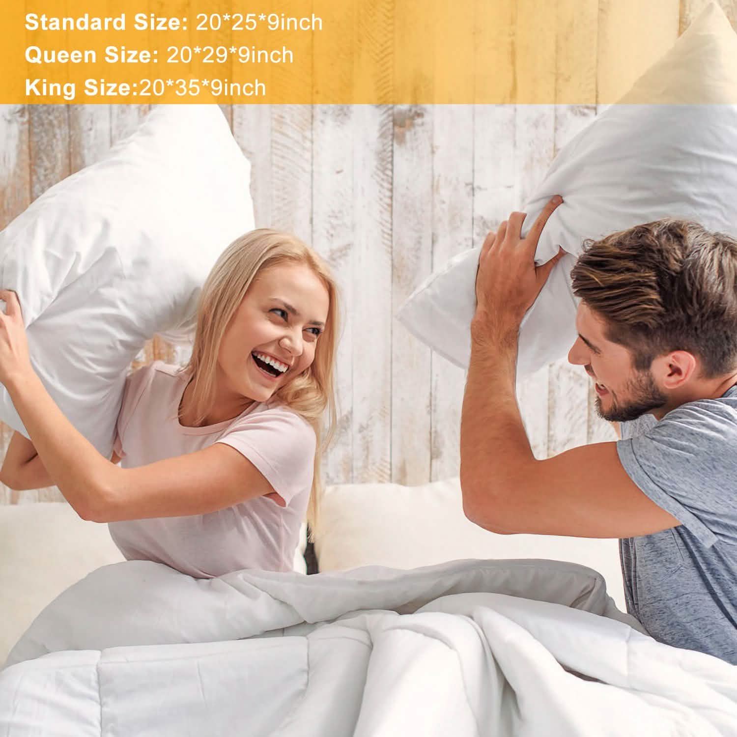 Fiber Filled Down Alternative Pillow Bedding - Tophatter Daily Deals