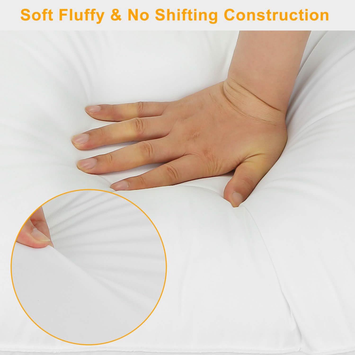 Fiber Filled Down Alternative Pillow Bedding - Tophatter Daily Deals