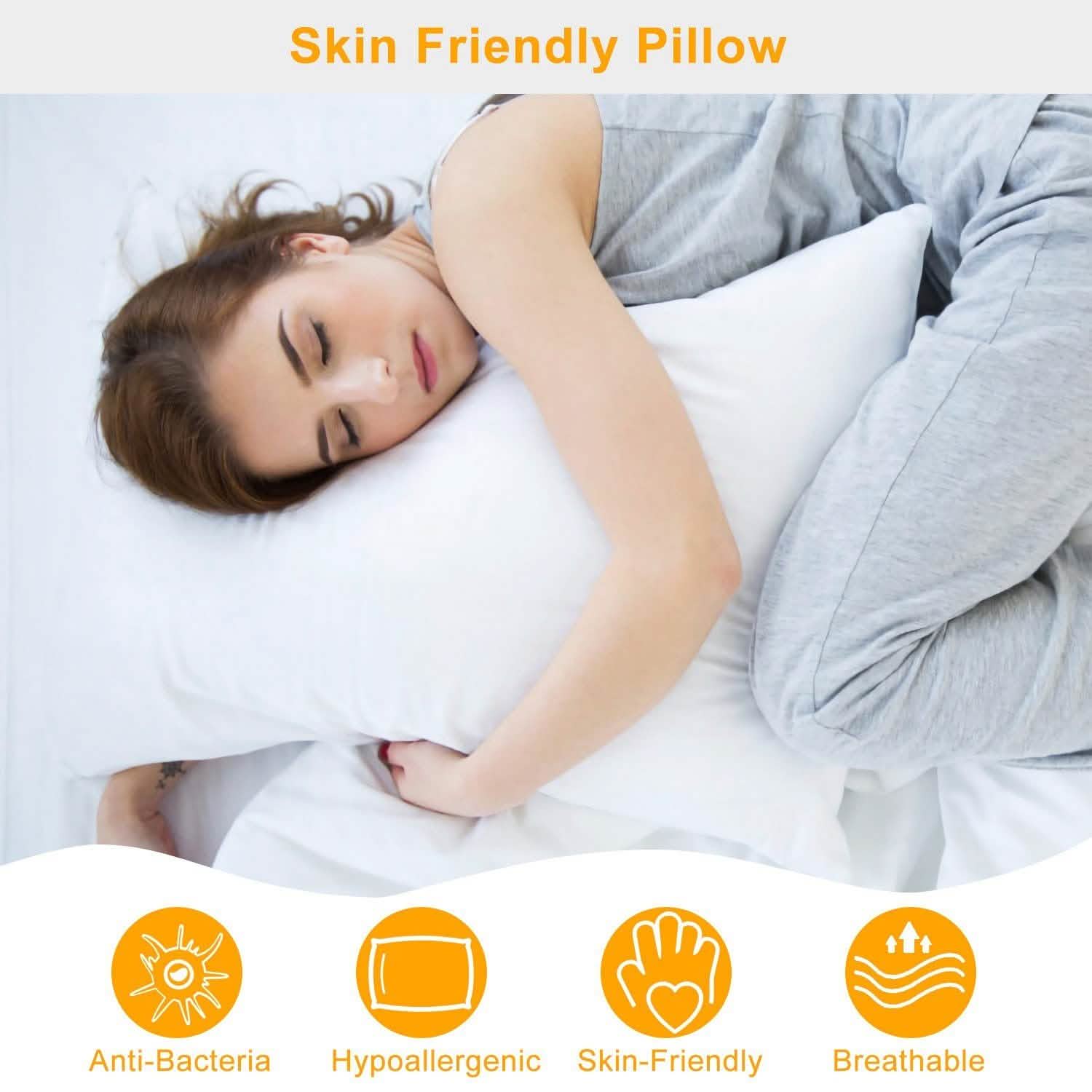 Fiber Filled Down Alternative Pillow Bedding - Tophatter Daily Deals