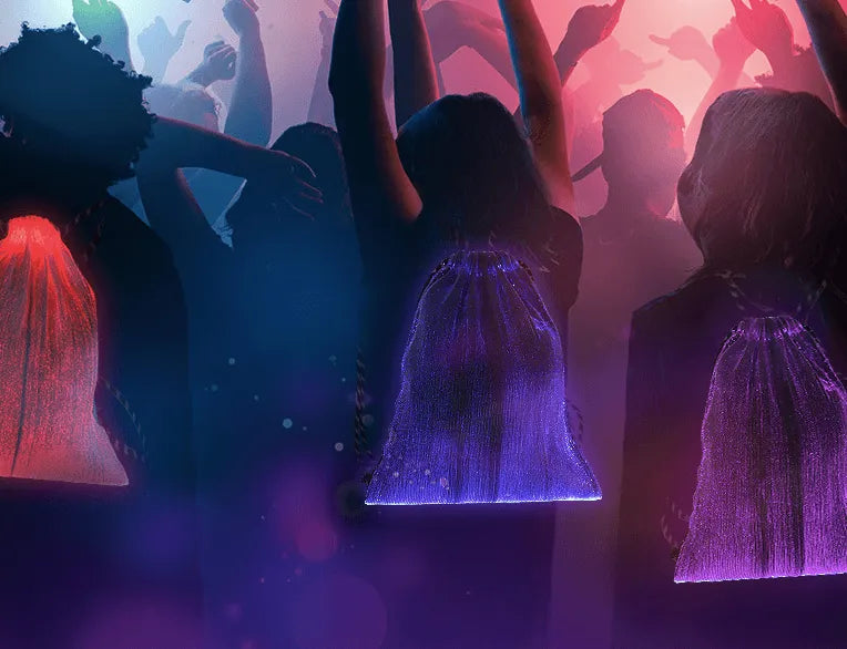 FIBER OPTIC LIGHTSHOW BACKPACK LED Backpack - Tophatter Daily Deals