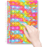Fidget Spiral Notebook Push Pop Bubble Fidget Sensory Toy Rainbow Health & Wellness - Tophatter Daily Deals