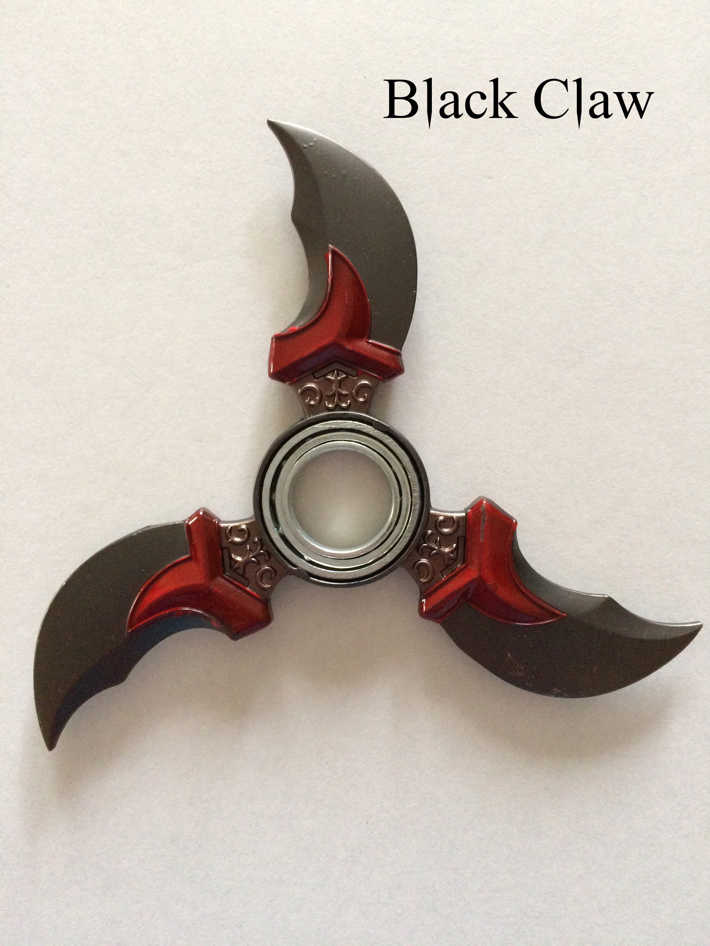 Genji Fidget Finger Spinners Black Claw Video Game Sword - Tophatter Daily Deals