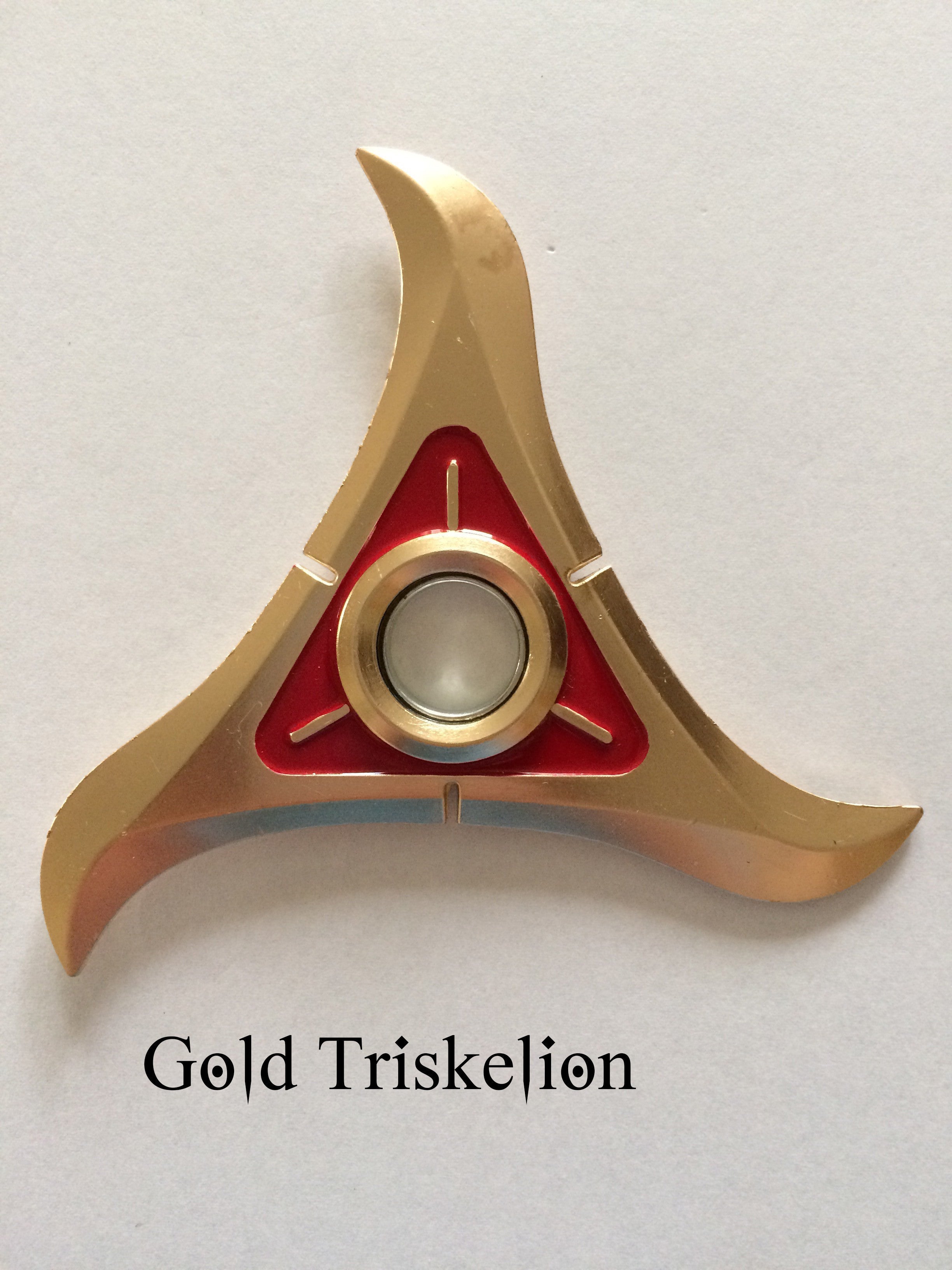 Genji Fidget Finger Spinners Gold Triskelion Video Game Sword - Tophatter Daily Deals