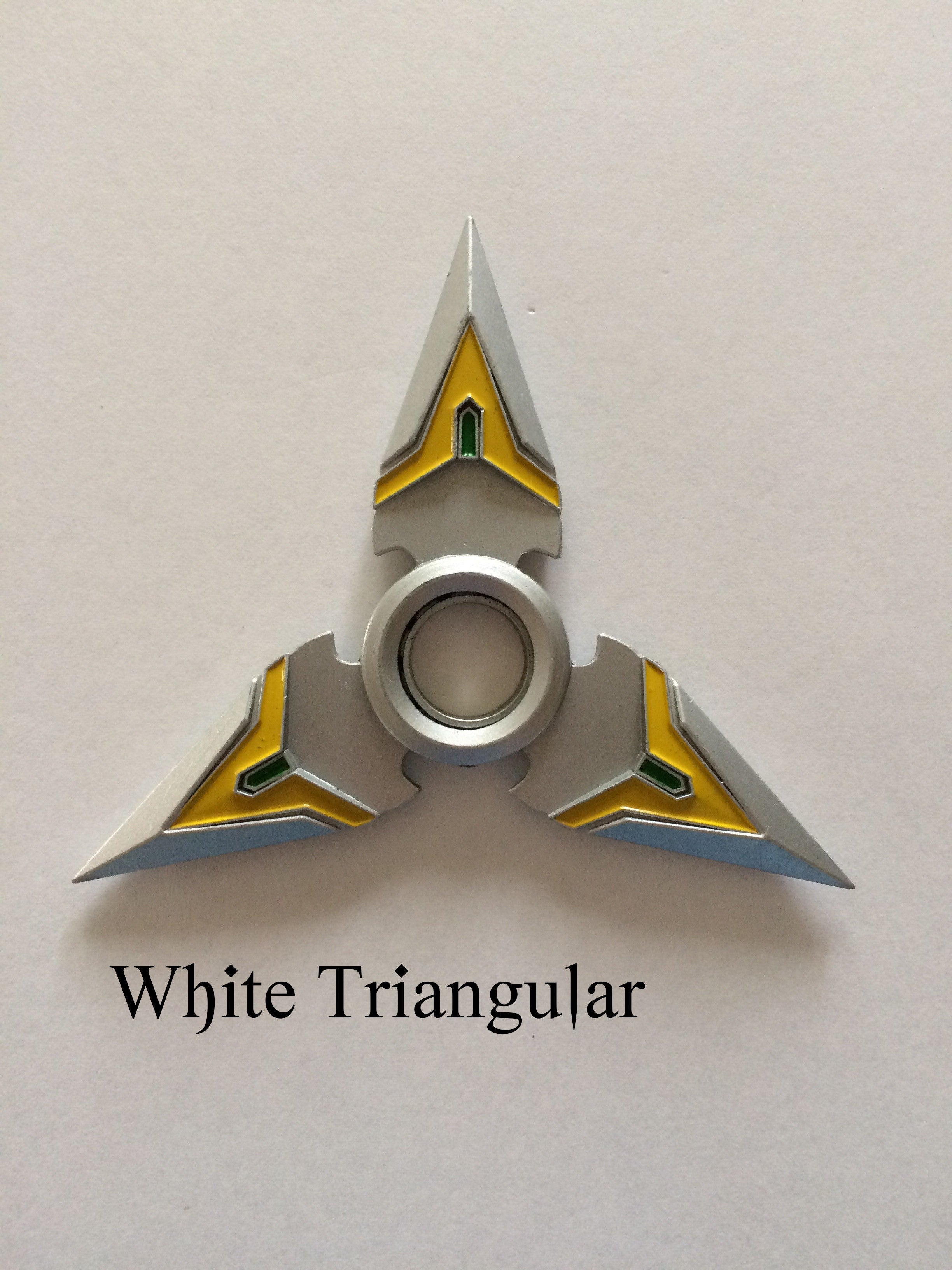 Genji Fidget Finger Spinners White Triangular Video Game Sword - Tophatter Daily Deals