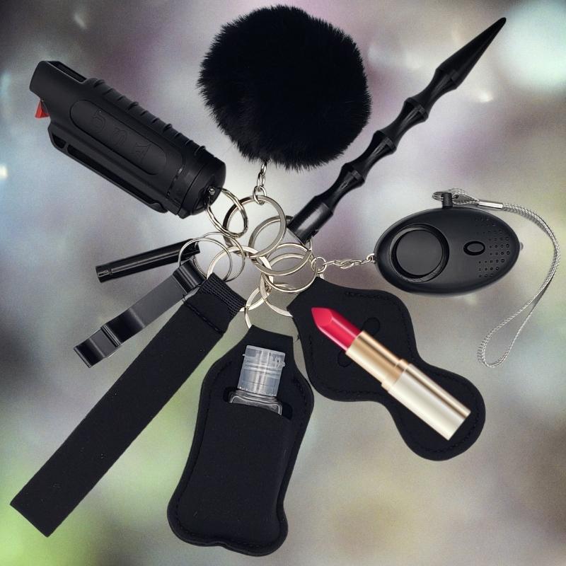 Fight Fobs® Black Beauty Self Defense Key Chain Gift Set Self-Defense Keychains - Tophatter Daily Deals