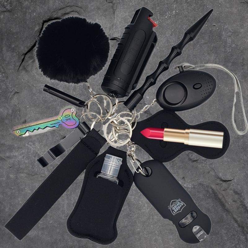Fight Fobs® Black Beauty Self Defense Key Chain Gift Set Self-Defense Keychains - Tophatter Daily Deals