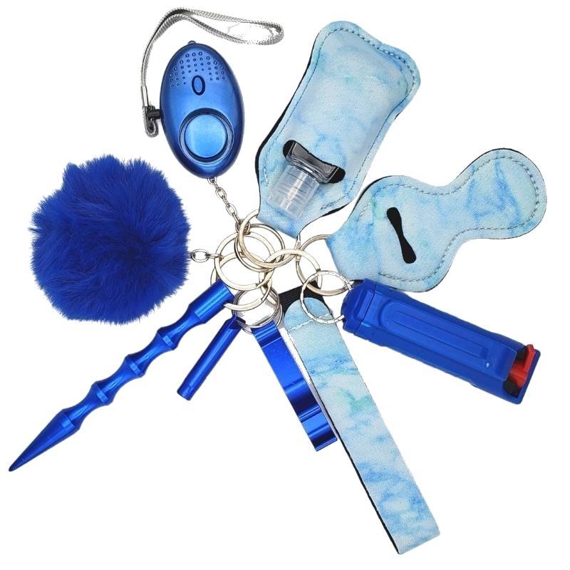 Fight Fobs® Blue Sky Self Defense Key Chain Gift Set Plus (+Pepper Spray) Self-Defense Keychains - Tophatter Daily Deals