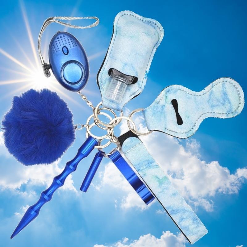 Fight Fobs® Blue Sky Self Defense Key Chain Gift Set Self-Defense Keychains - Tophatter Daily Deals
