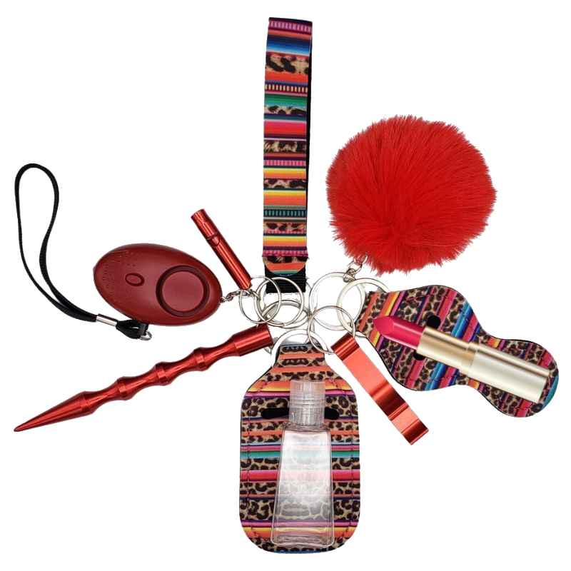 Fight Fobs® Multi Color Leopard Self Defense Key Chain Set Basic Self-Defense Keychains - Tophatter Daily Deals