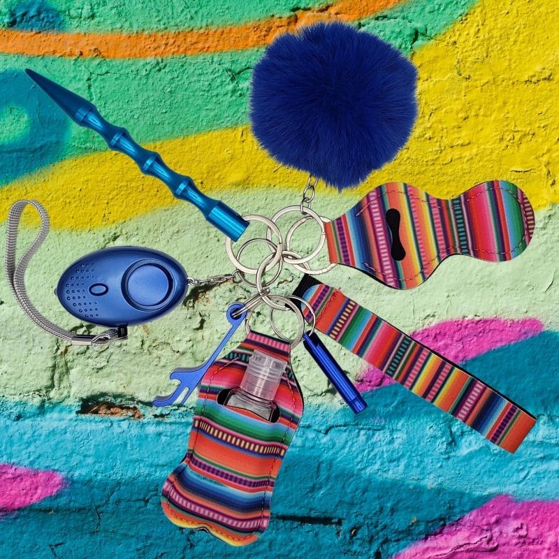 Fight Fobs® Fiesta Colorful Self Defense Key Chain Gift Set Self-Defense Keychains - Tophatter Daily Deals