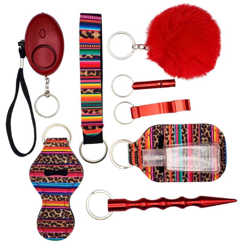 Fight Fobs® Multi Color Leopard Self Defense Key Chain Set Self-Defense Keychains - Tophatter Daily Deals