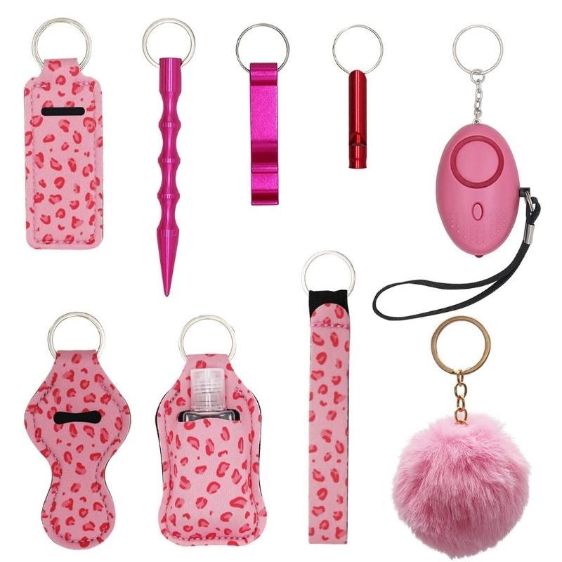 Fight Fobs® Pink Leopard Self Defense Key Chain Gift Set Basic Self-Defense Keychains - Tophatter Daily Deals