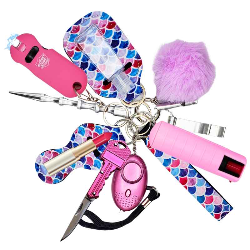 Fight Fobs® Pastel Scales Self Defense Key Chain Gift Set Self-Defense Keychains - Tophatter Daily Deals