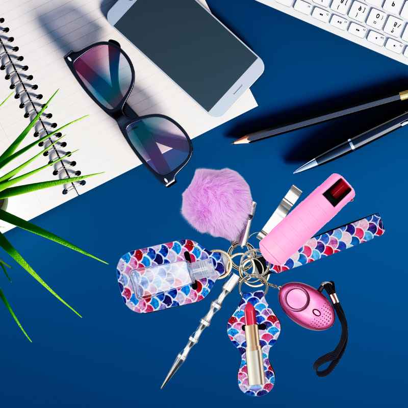 Fight Fobs® Pastel Scales Self Defense Key Chain Gift Set Self-Defense Keychains - Tophatter Daily Deals