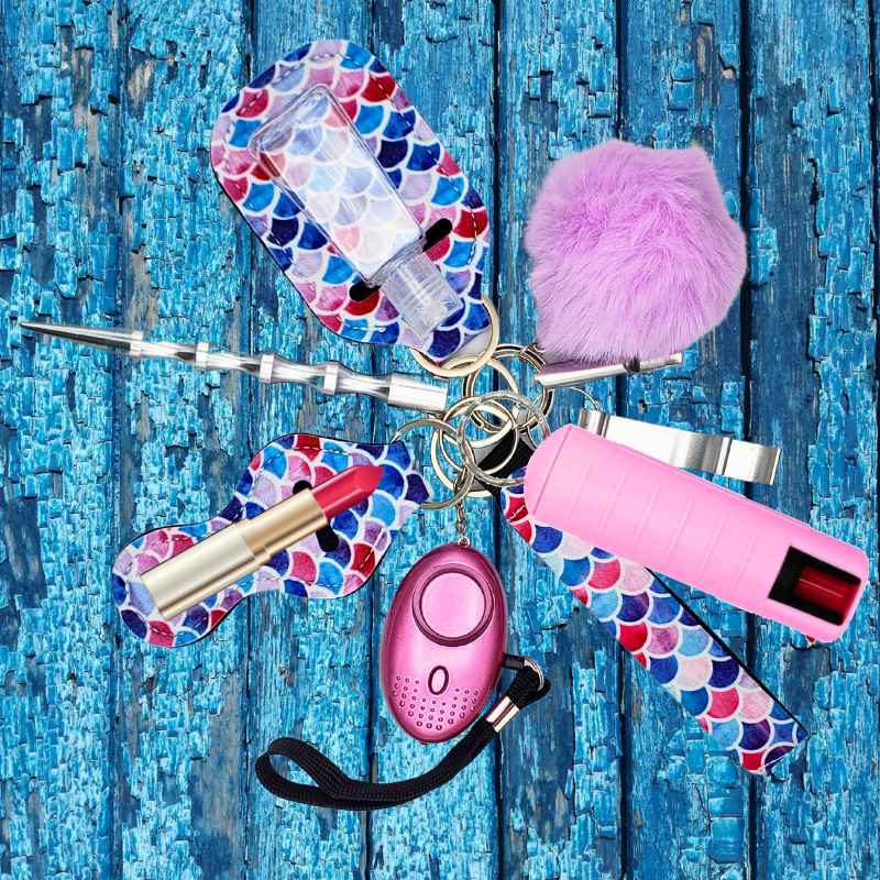 Fight Fobs® Pastel Scales Self Defense Key Chain Gift Set Self-Defense Keychains - Tophatter Daily Deals