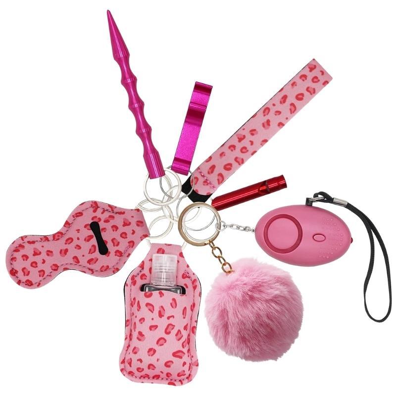 Fight Fobs® Pink Leopard Self Defense Key Chain Gift Set Self-Defense Keychains - Tophatter Daily Deals