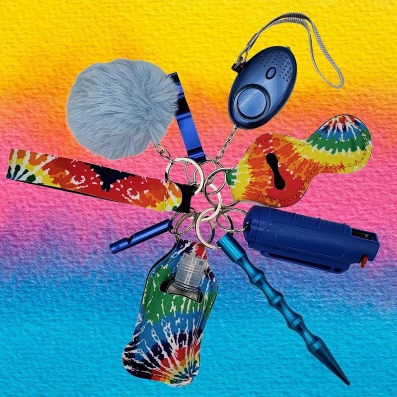 Fight Fobs® Tie Dye Self Defense Key Chain Gift Set Self-Defense Keychains - Tophatter Daily Deals