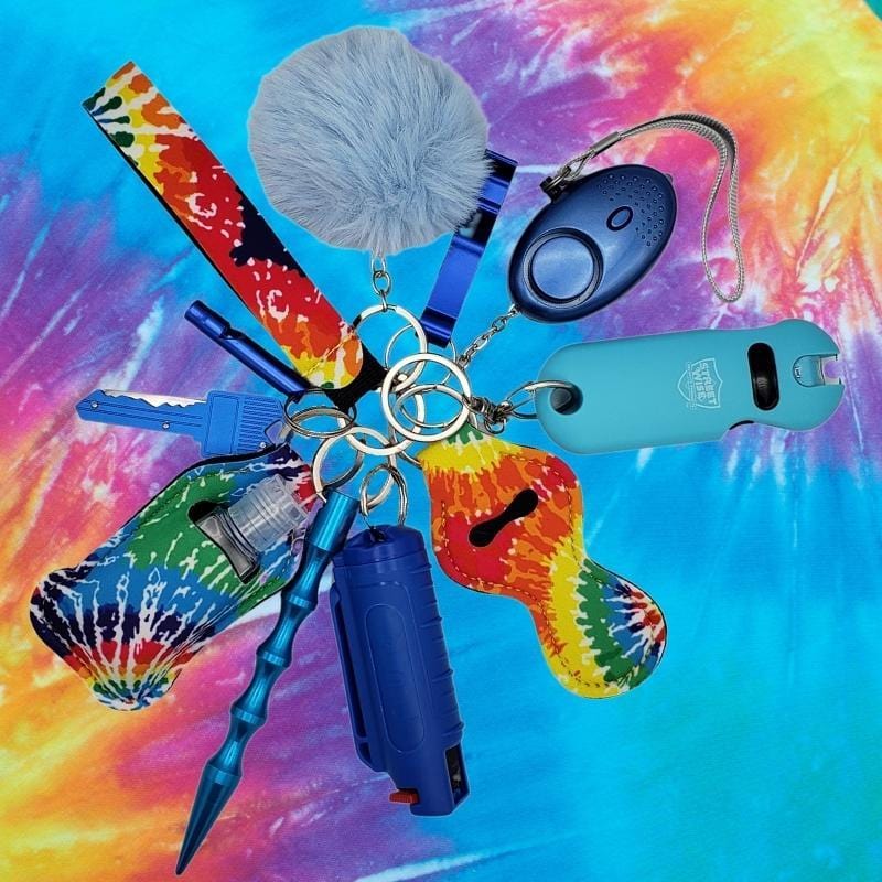Fight Fobs® Tie Dye Self Defense Key Chain Gift Set Self-Defense Keychains - Tophatter Daily Deals