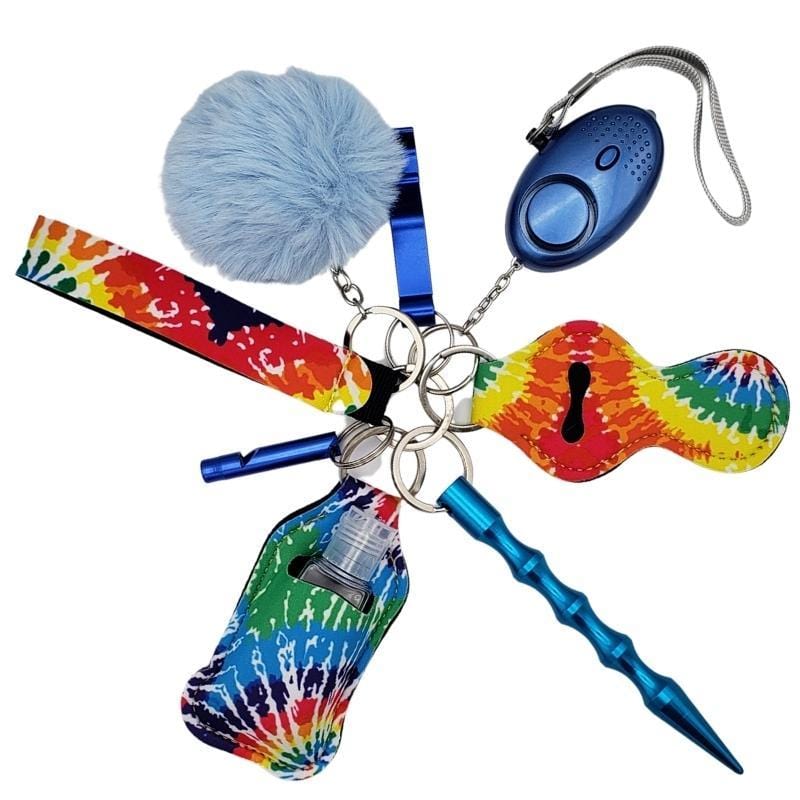 Fight Fobs® Tie Dye Self Defense Key Chain Gift Set Basic Self-Defense Keychains - Tophatter Daily Deals