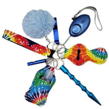 Fight Fobs® Tie Dye Self Defense Key Chain Gift Set Basic Self-Defense Keychains - Tophatter Daily Deals