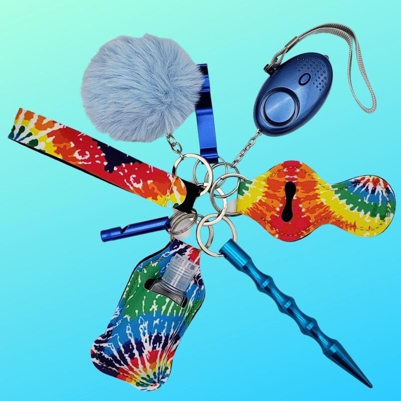 Fight Fobs® Tie Dye Self Defense Key Chain Gift Set Self-Defense Keychains - Tophatter Daily Deals