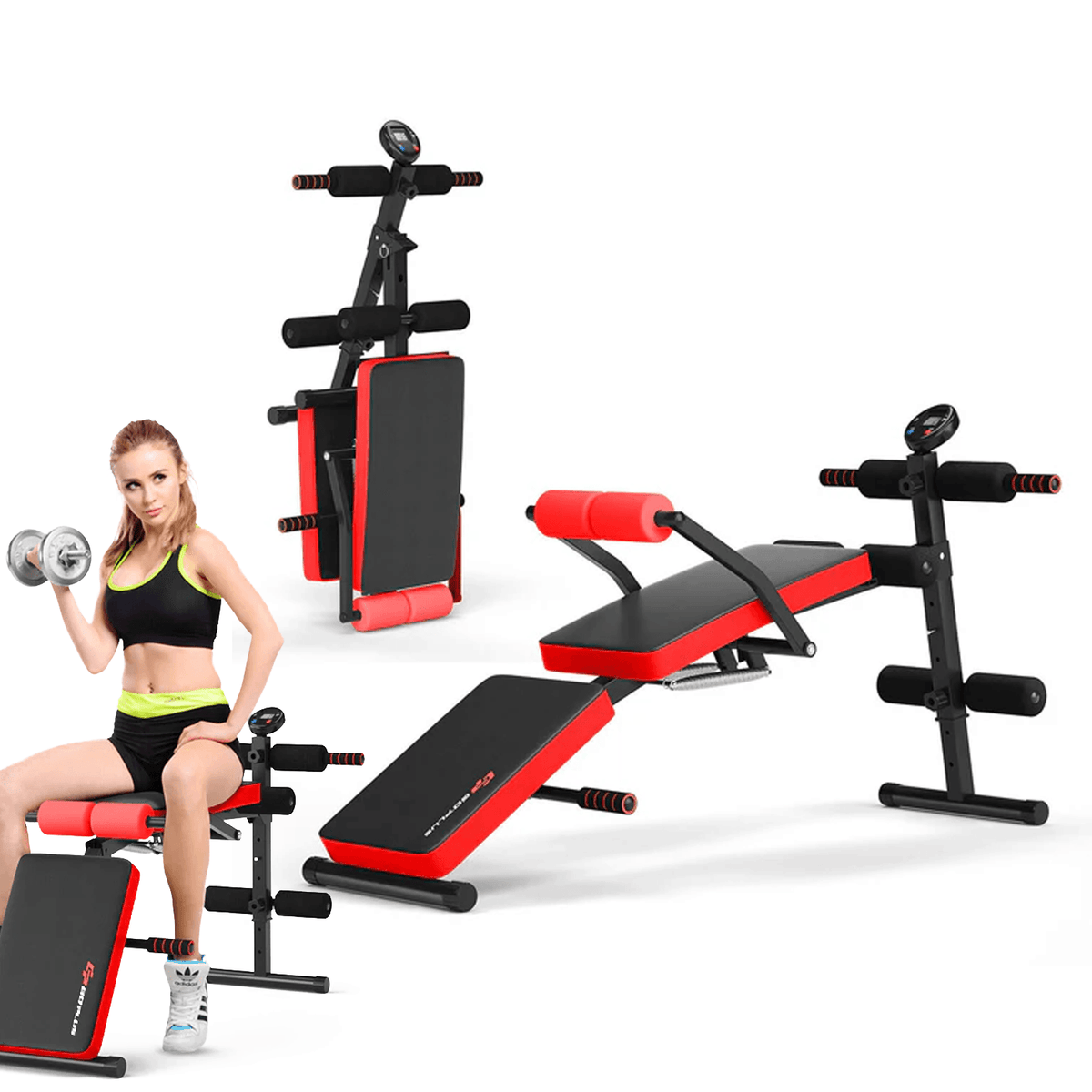 Exercise Sit Up Bench- Multi-Funtional Weight Bench for Ab Fitness | UK Exercise & Fitness - Tophatter Daily Deals