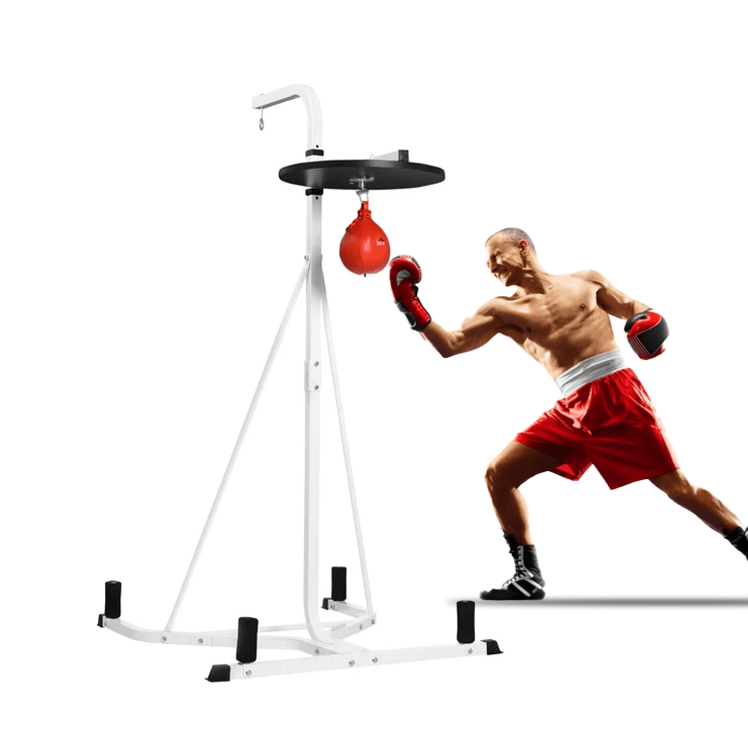 Boxing Punch Bag Stands - Free-Standing Speed Bag Platform Adjustable Boxing Punch Bag Stand Exercise & Fitness - Tophatter Daily Deals