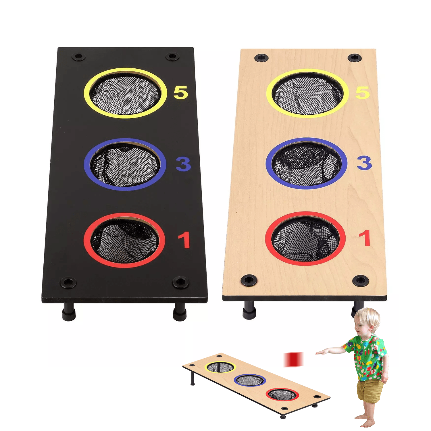 Corn Board Hole Sets UK - Kids Bean Bag Toss Game Set Family Garden Fun Style 2 Sports & Outdoor - Tophatter Daily Deals