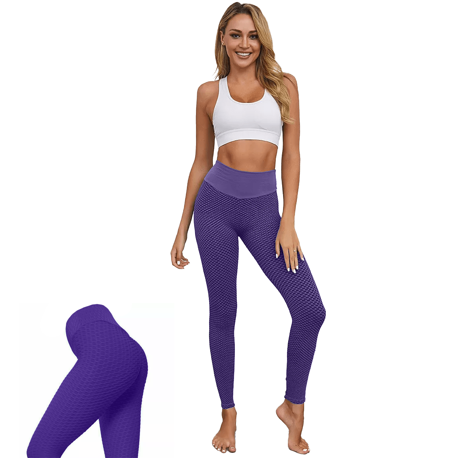 Anti Cellulite Leggings - Women Anti-Cellulite Yoga Pants Push Up Tik Tok Leggings Bum Butt Lift Sport Gym Exercise & Fitness - Tophatter Daily Deals