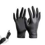Best Disposable Gloves - Black Nitrile Powder & Latex Free Thick Disposable Gloves Apparel & Accessories - Tophatter Daily Deals