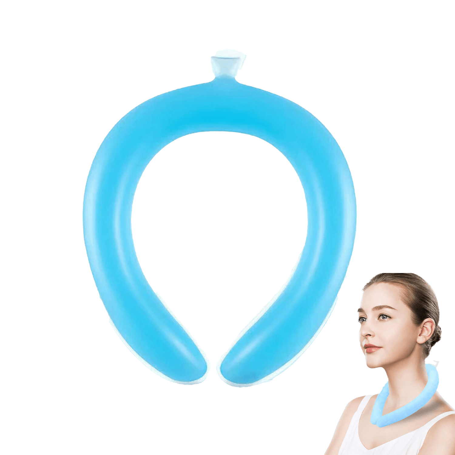 Cool Wraps for Neck - Reusable Neck Cooling Ring Wearable Cooling Neck Wraps For Outdoor Summer Heat Summer & Swimming - Tophatter Daily Deals