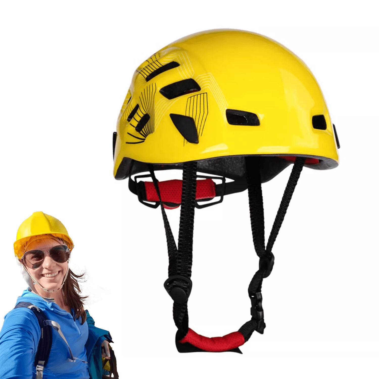 Helmet for Mountaineering - Rock Climbing Safety Helmet Sports & Outdoor - Tophatter Daily Deals