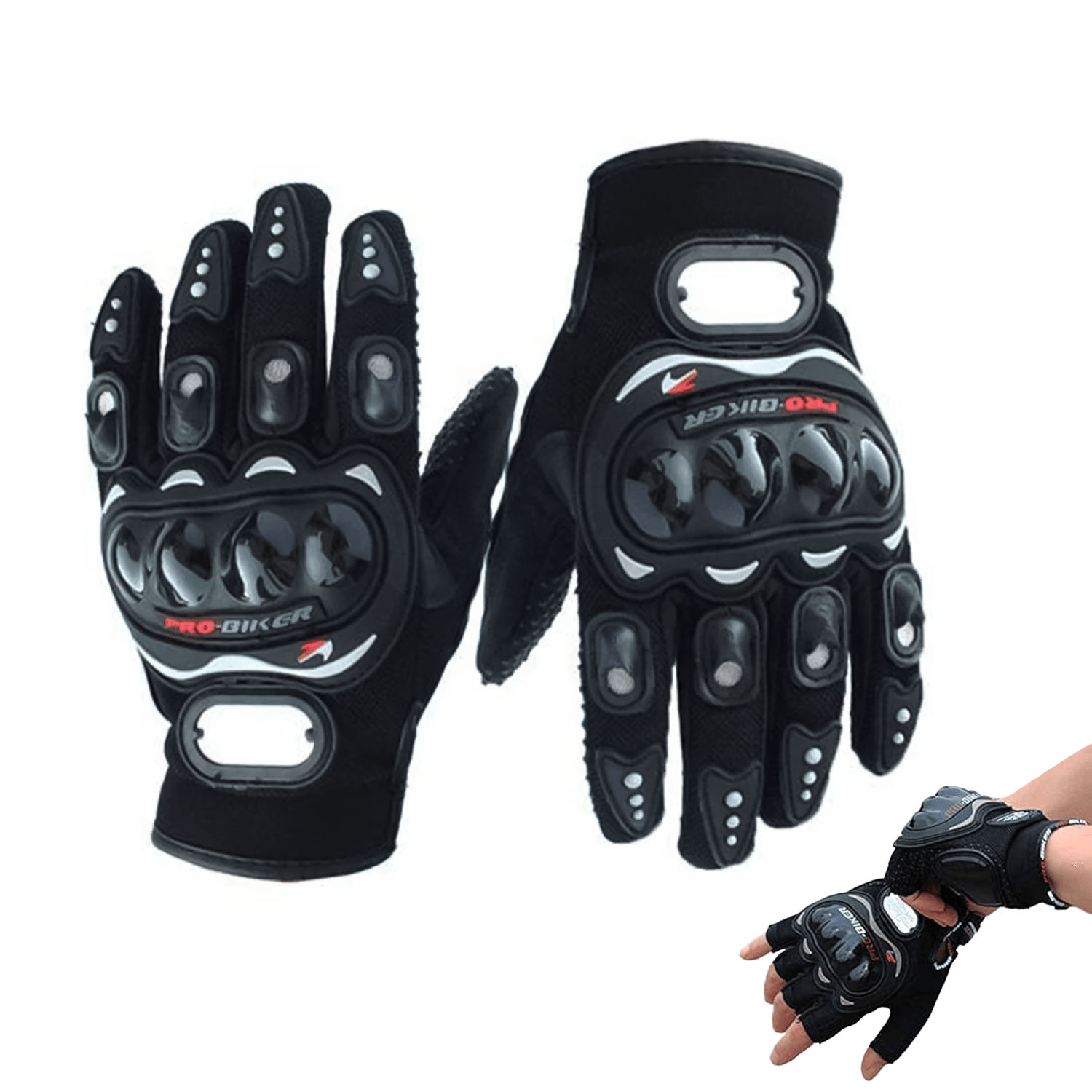 Pro Biker Gloves - Bike Riding Safety Gloves Cycling - Tophatter Daily Deals