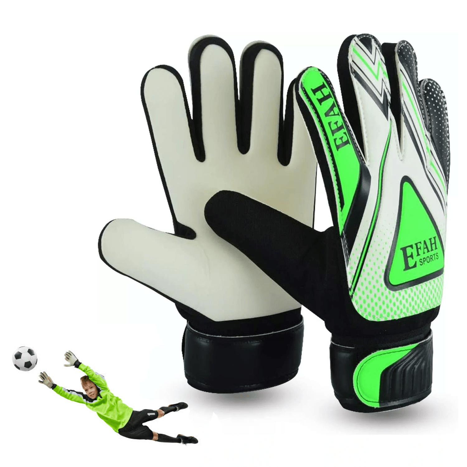 Professional Goalkeeper Gloves - Soccer Goalkeeper Gloves SPORTS Football Goalkeeper Gloves For Kids Boys Soccer Glove with Grip Palm Soccer - Tophatter Daily Deals