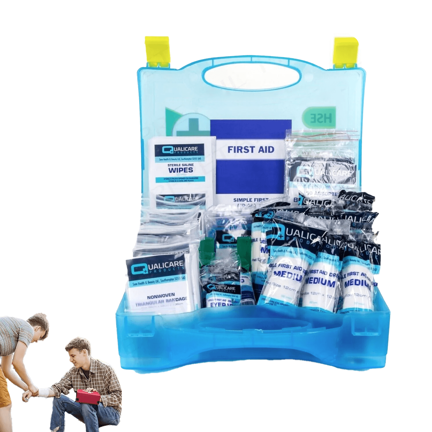 20 First Aid Kit Items - Premium HSE Approved First Aid Kit Catering Kit Kitchen Box + Wall Bracket Apparel & Accessories - Tophatter Daily Deals