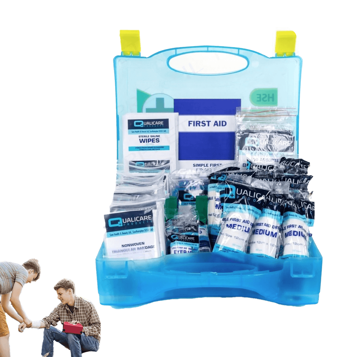 20 First Aid Kit Items - Premium HSE Approved First Aid Kit Catering Kit Kitchen Box + Wall Bracket Apparel & Accessories - Tophatter Daily Deals