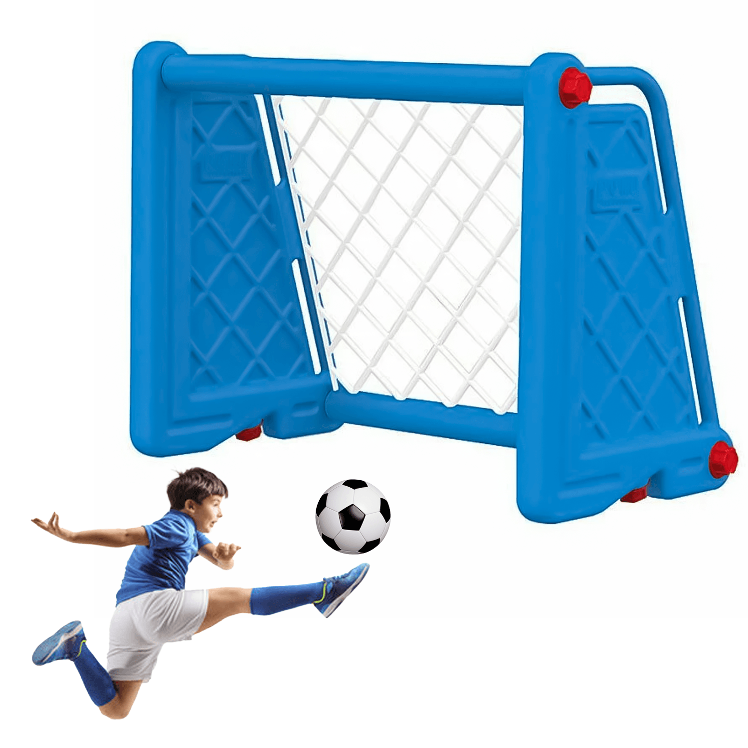 Football Goal Posts for Kids - Portable Durable Childrens Football Soccer Goal Post Net Indoor Outdoor Kids Fun Sports & Outdoor - Tophatter Daily Deals