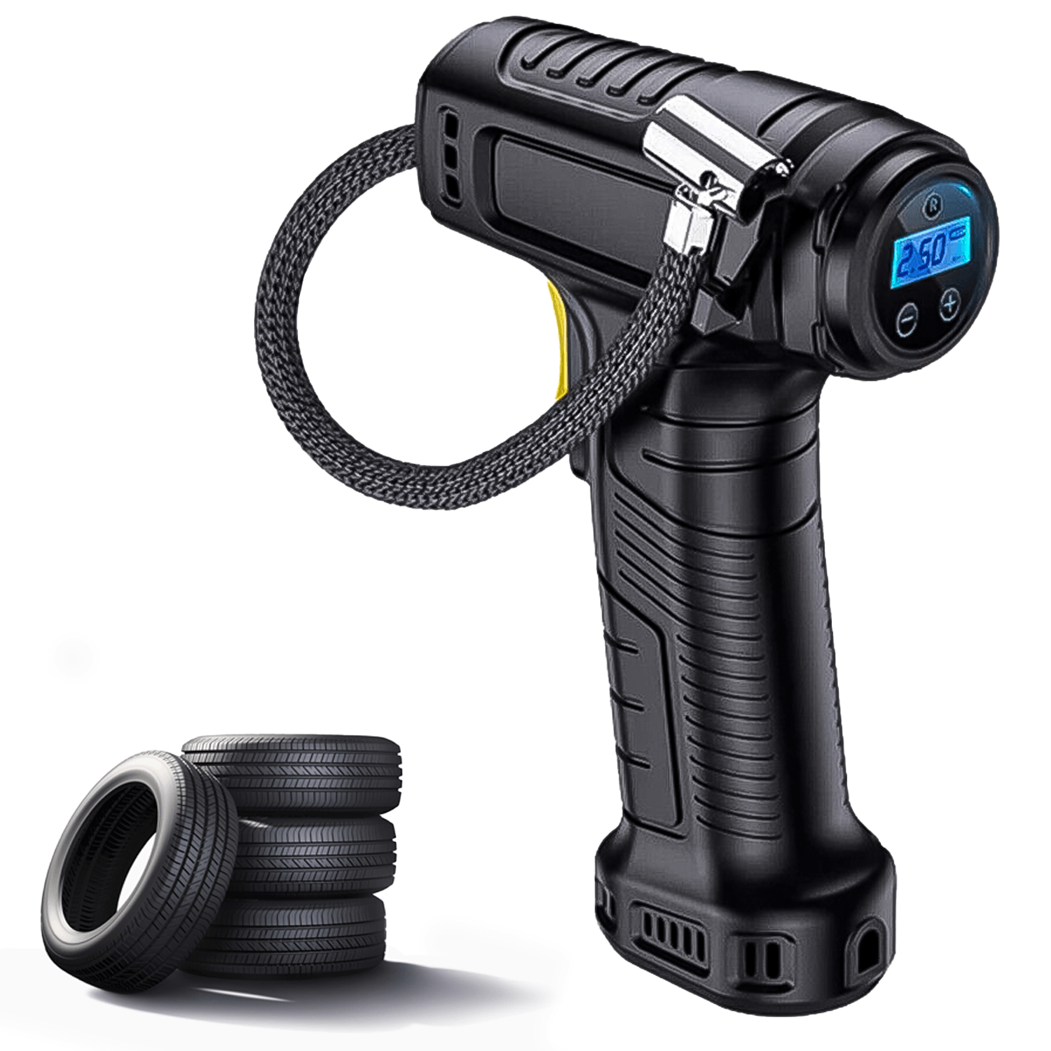 Air Compressor for Tyres Inflation - Cordless 12V Electric Car Tyre Inflator Pump Portable Tire Air Compressor Pump Apparel & Accessories - Tophatter Daily Deals