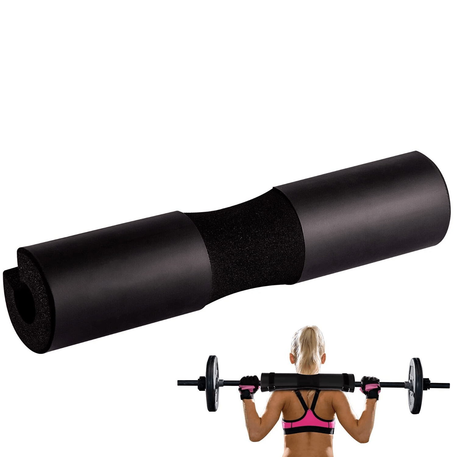 Barbell Pad for Hip Thrust - Thick Barbell Pad Squat Weight Lifting Back Shoulder Neck Gym Exercise & Fitness - Tophatter Daily Deals
