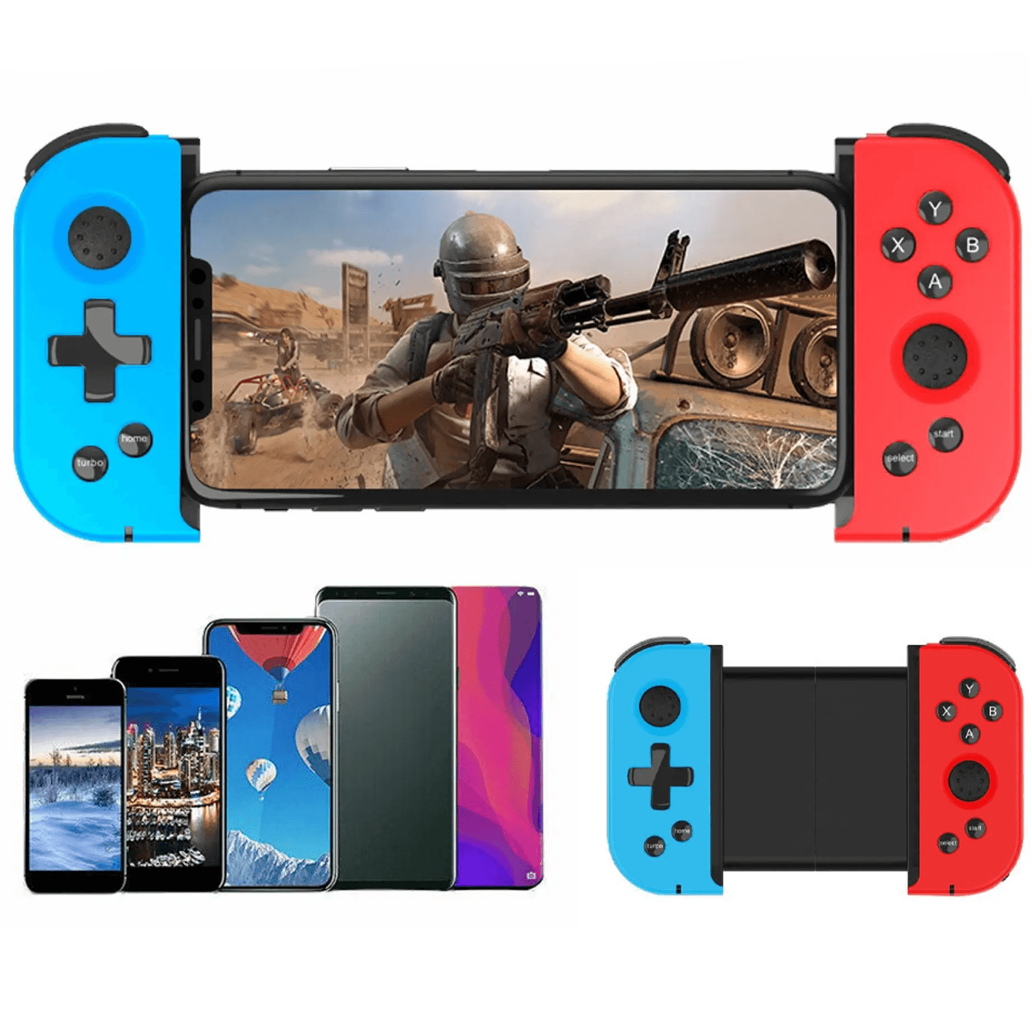 Gaming Controller for Phone - X6 Bluetooth-compatible 4.0 Telescopic Game Controller for Mobile Wireless Gamepad for iPhone Android Phone Video Game Console Accessories - Tophatter Daily Deals