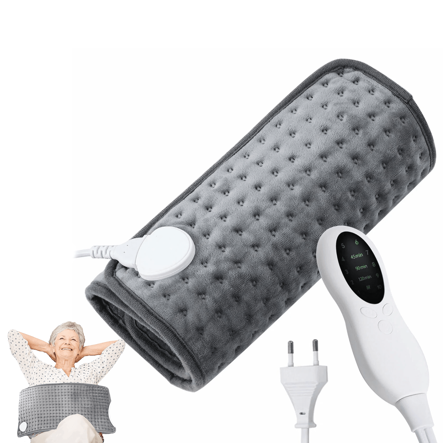 Heating Pad for Neck Pain - Volenx Heat Pad 22 x 16 Inch, Electric Heating Pad for Neck and Shoulders, 6 Adjustable Heat Settings and 4 Timer Setting Personal Care - Tophatter Daily Deals