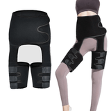 High Waist Thigh Trimmer - 3in1 High High Waist Thigh Body Shaper Trimmer Trainer Butt Lifter Slimming Belt Fitness - Tophatter Daily Deals