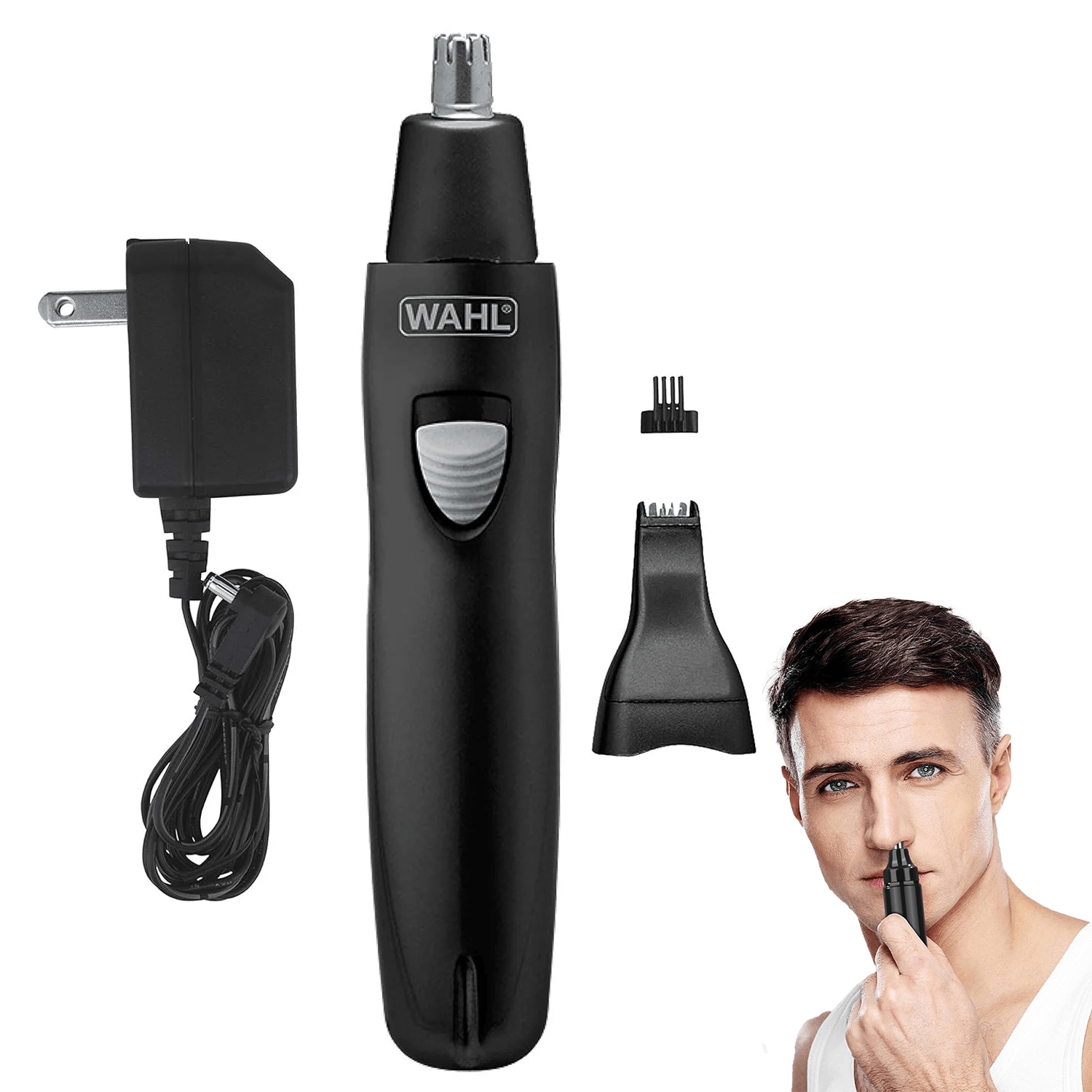 Rechargeable Nose and Ear Trimmer - Cordless Ear & Nose Brow Trimmer Grooming Set Apparel & Accessories - Tophatter Daily Deals