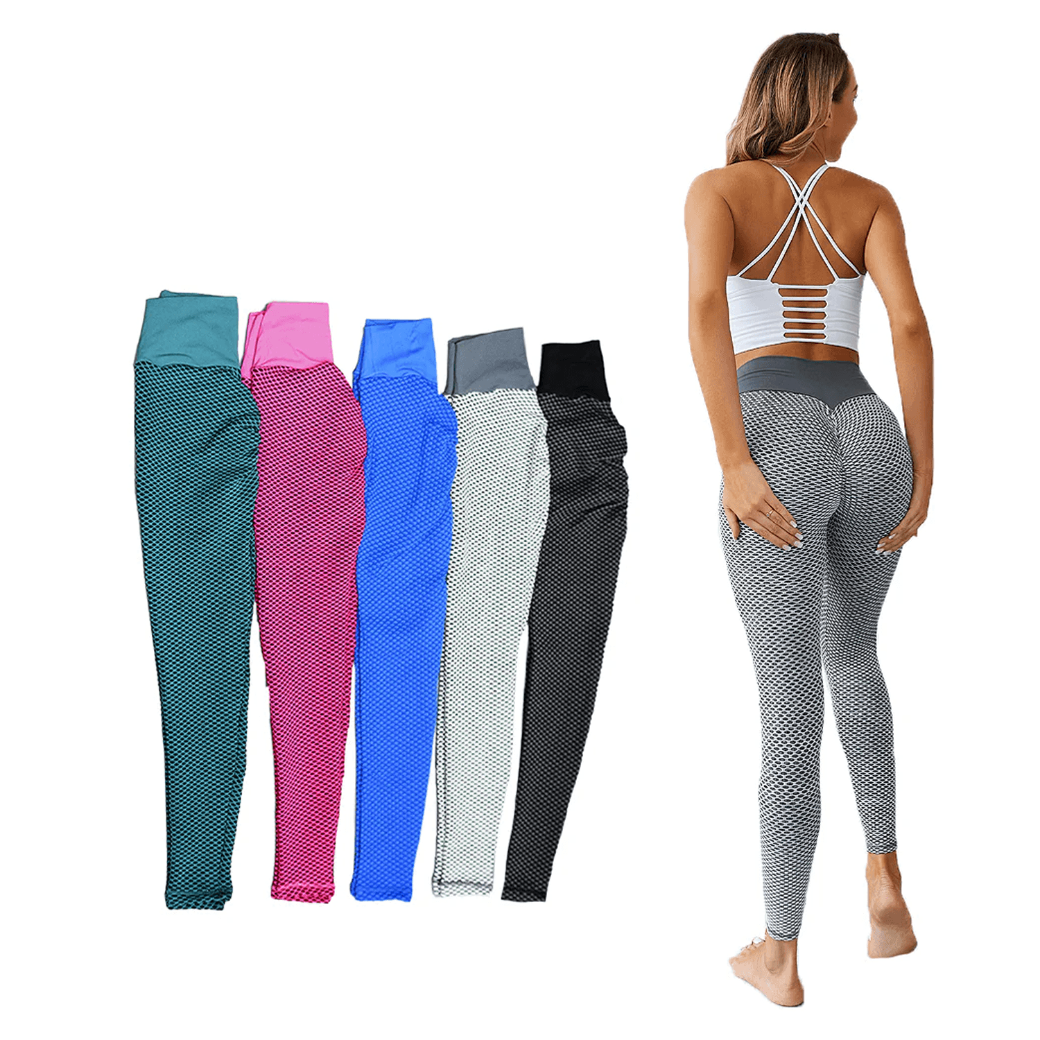 Anti Cellulite Leggings - Women Anti-Cellulite Yoga Pants Push Up Tik Tok Leggings Bum Butt Lift Sport Gym Exercise & Fitness - Tophatter Daily Deals