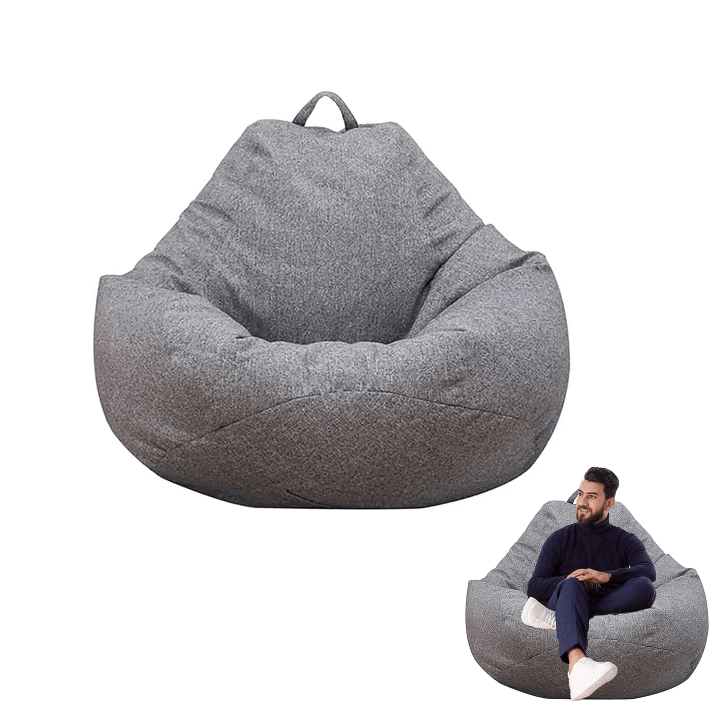 Bean Bag Replacement Covers - Large Bean Bag Cover Chair Teens Kids Couch Sofa Covers Lazy Lounger Garden Personal Care - Tophatter Daily Deals