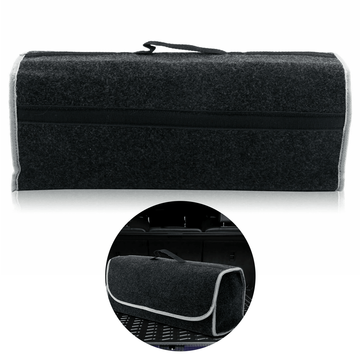 Best Car Boot Organiser - Car Boot Tidy Bag Storage Box Collapsible Trunk Organiser Travel Holder Black UK Car Accessories - Tophatter Daily Deals