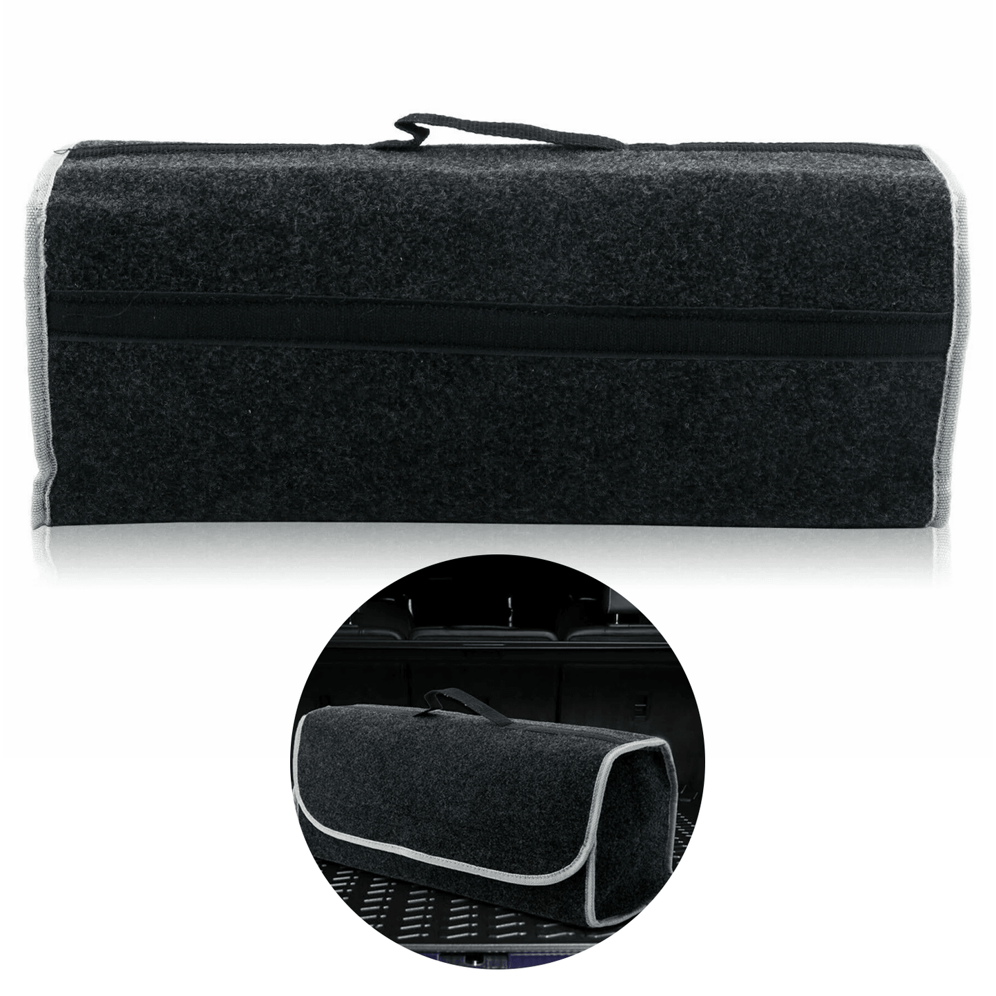Best Car Boot Organiser - Car Boot Tidy Bag Storage Box Collapsible Trunk Organiser Travel Holder Black UK Car Accessories - Tophatter Daily Deals
