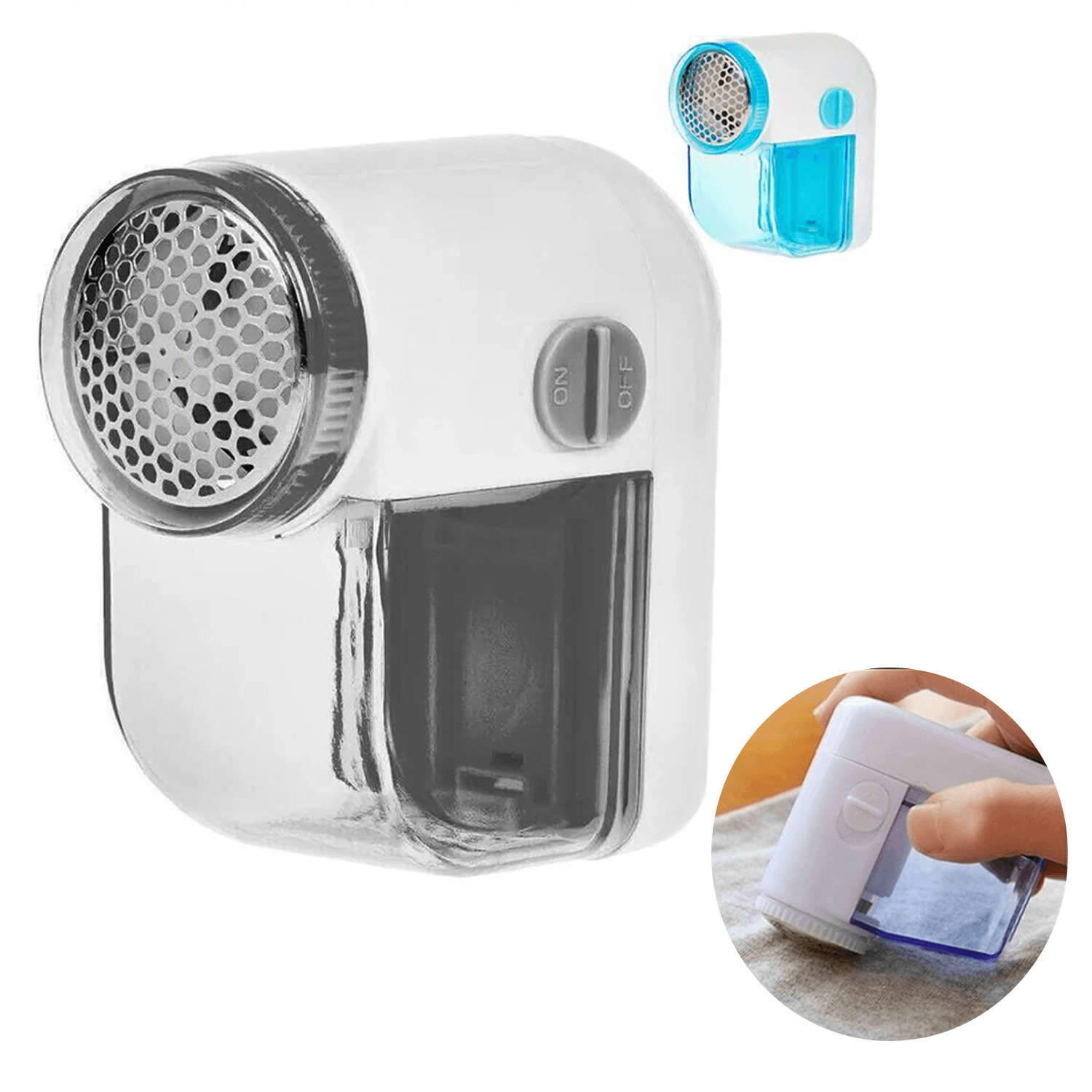 Best Clothes Debobbler - Lint Remover Automatic Mini Shaver Fabric Bobble Fluff Battery Operated Gadget Personal Care - Tophatter Daily Deals